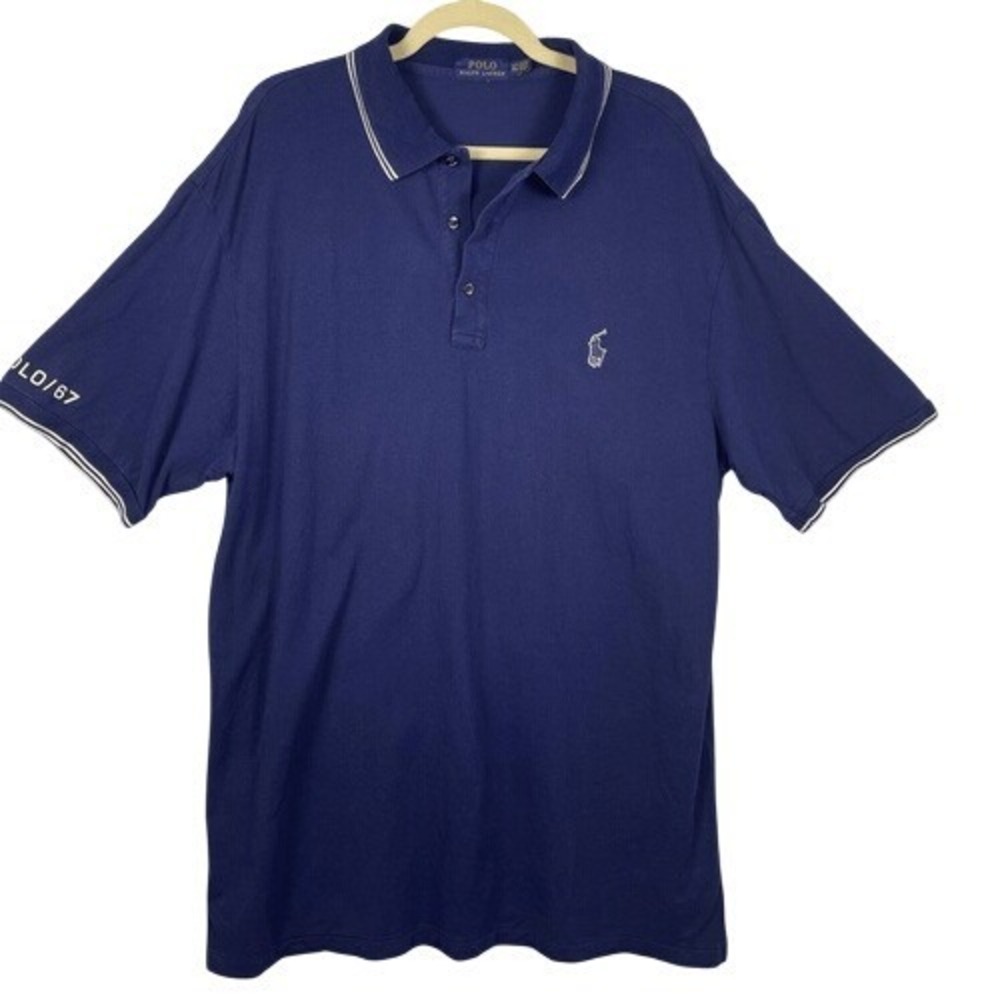 Polo Ralph‎ Lauren Navy Blue Polo Shirt Size XLT